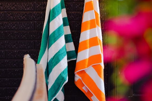 Bath towels ready for your outdoor adventures or relaxing in the sauna