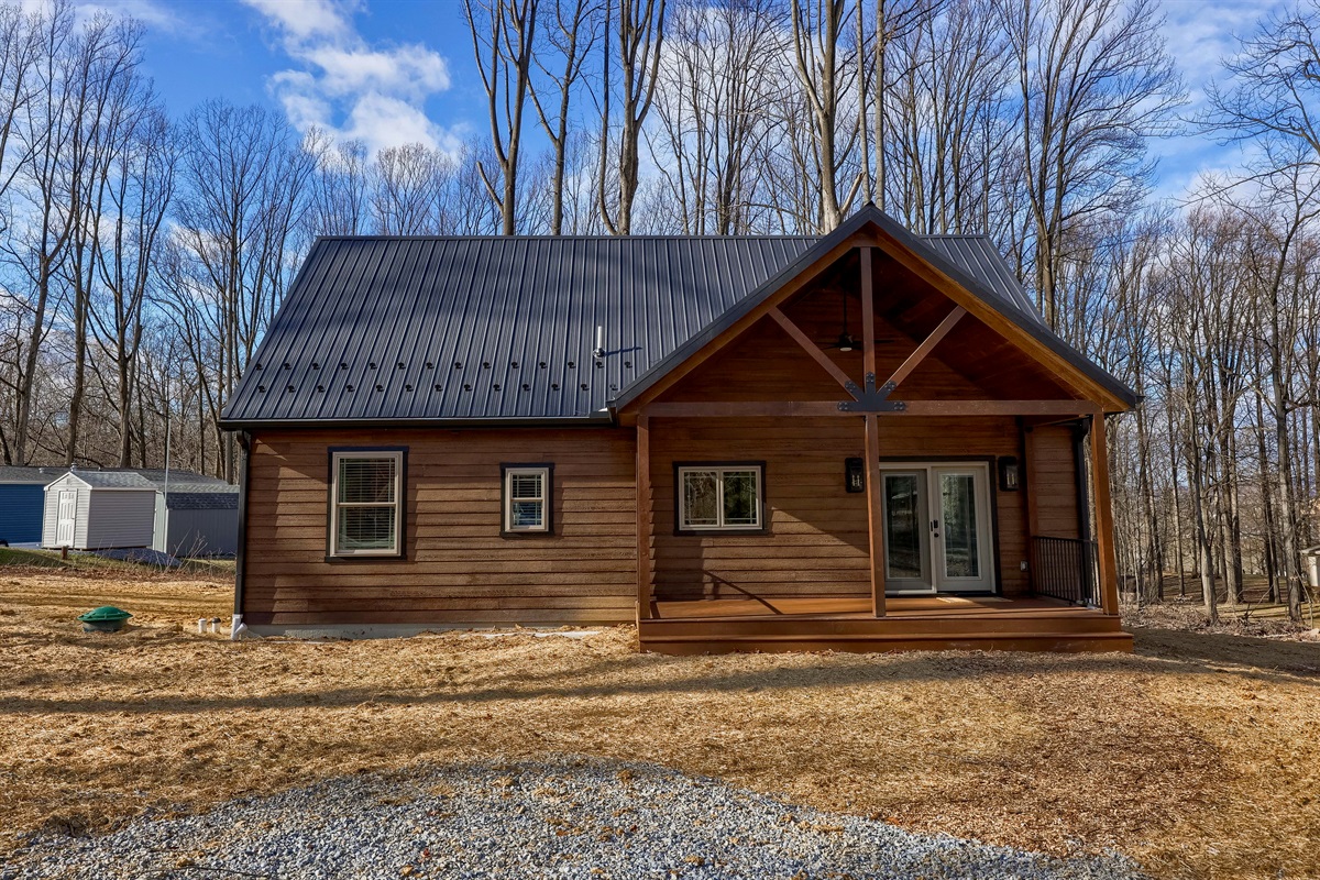 Landscape Coming Spring 2026! Until then, straw is down to help with erosion. Please be patient with us. :)