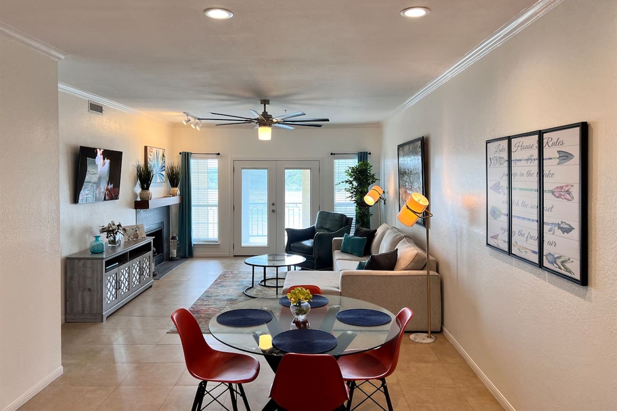 Open Kitchen & Dining Area