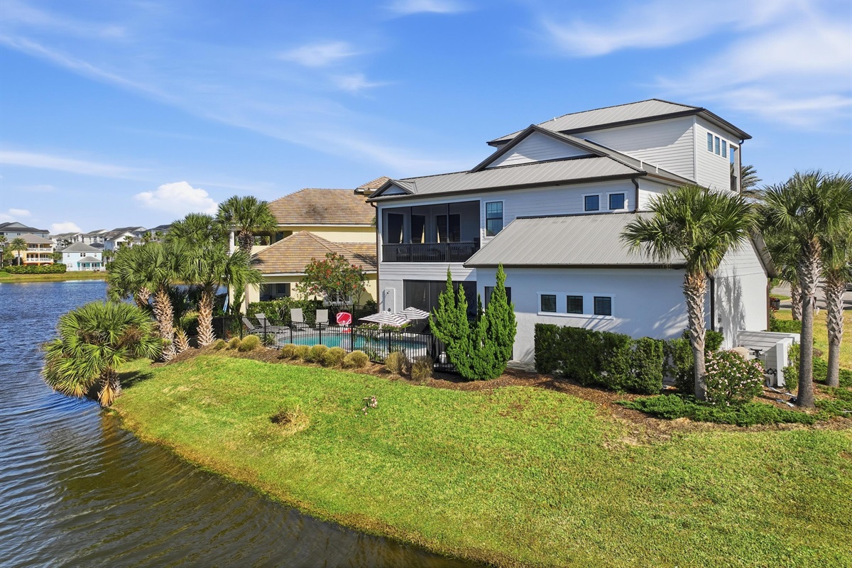 Lakefront serenity, beach days just minutes away 🌴🌊
This stunning home sits on a prime water lot with wide-open views, a private pool oasis, and the perfect Cinnamon Beach setting for the ultimate coastal getaway.