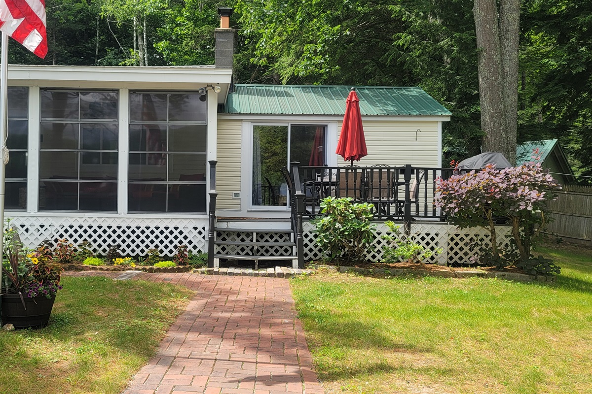 Deck on back of house