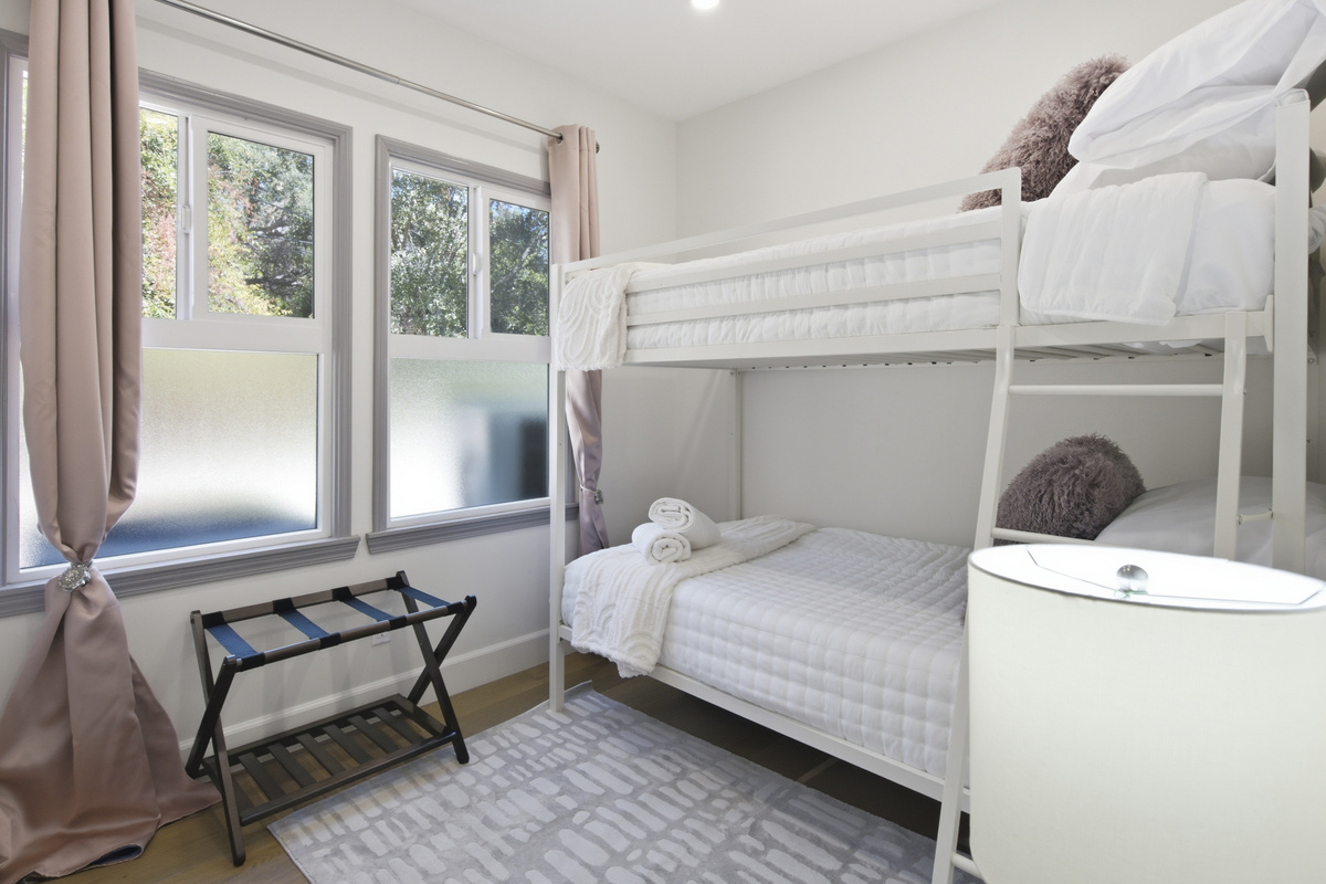 This bedroom was made for relaxing and recharging.