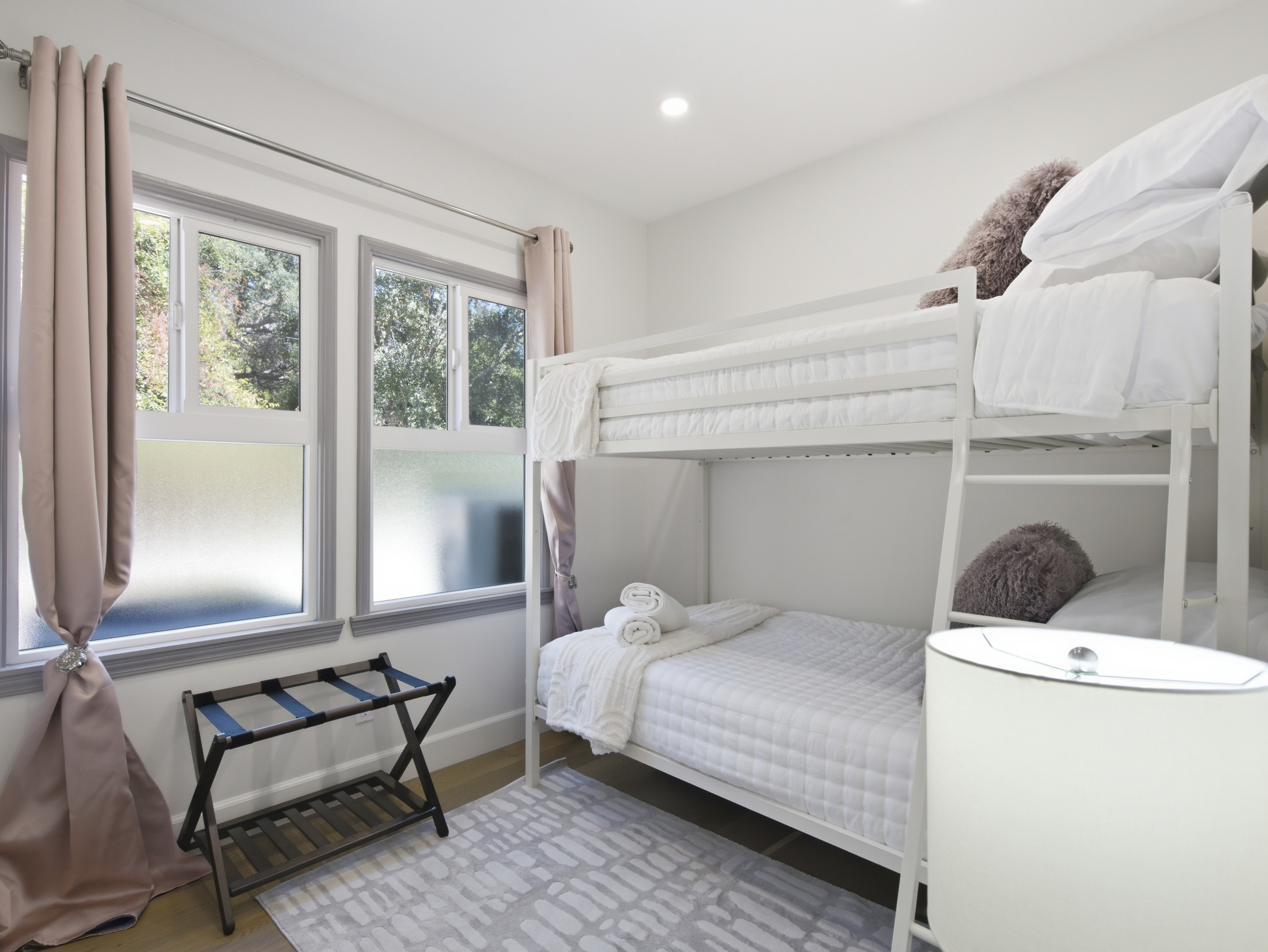 This bedroom was made for relaxing and recharging.