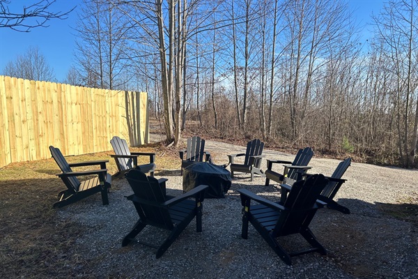 Large Fire-pit Area for S'Mores and Memory Making!