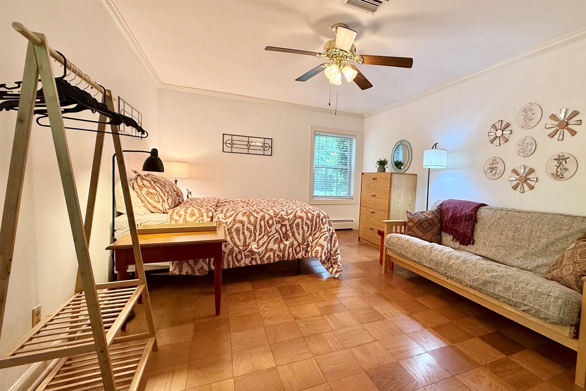 A spacious layout perfect for friends or family who want to spend time together while still enjoying their own private space