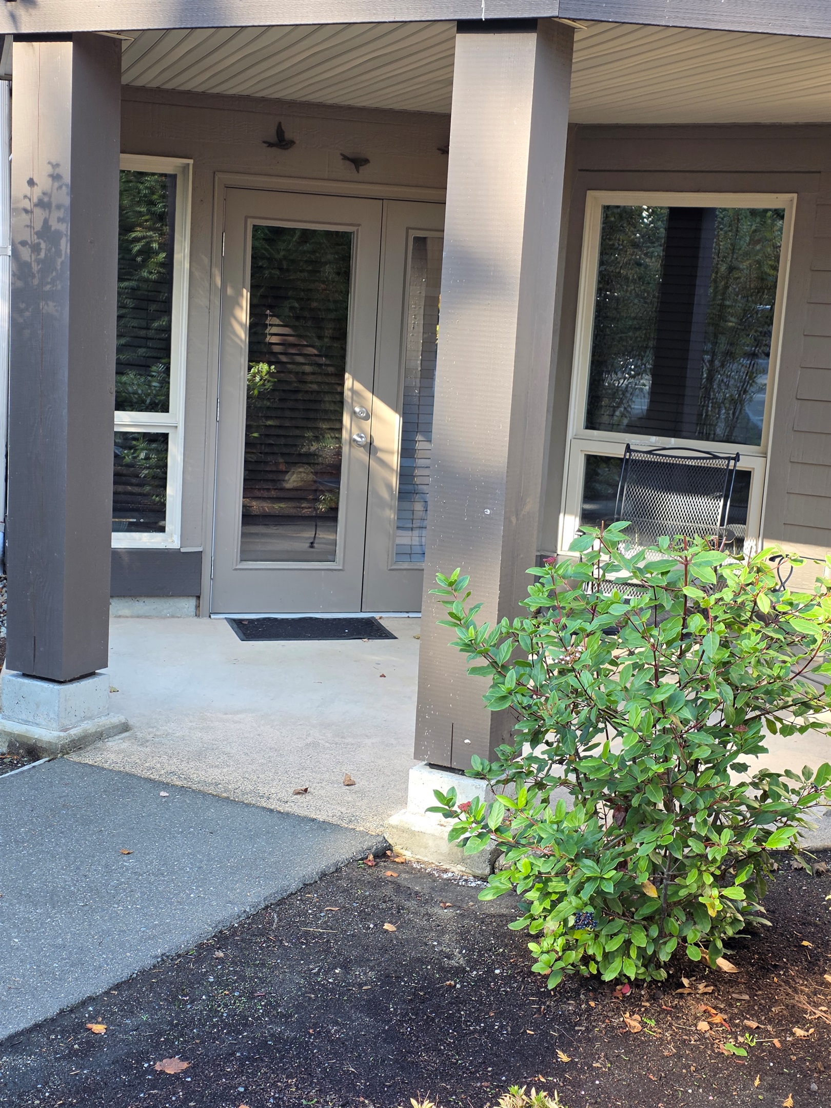 Unit B- Covered patio