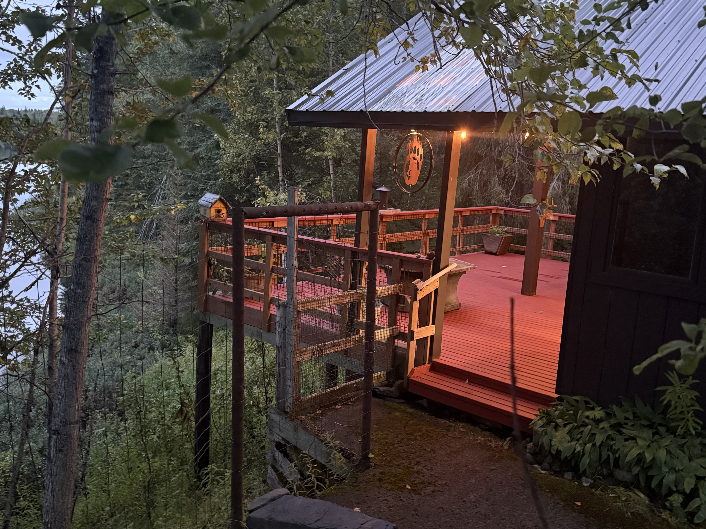 Front Deck Overlooking Lake