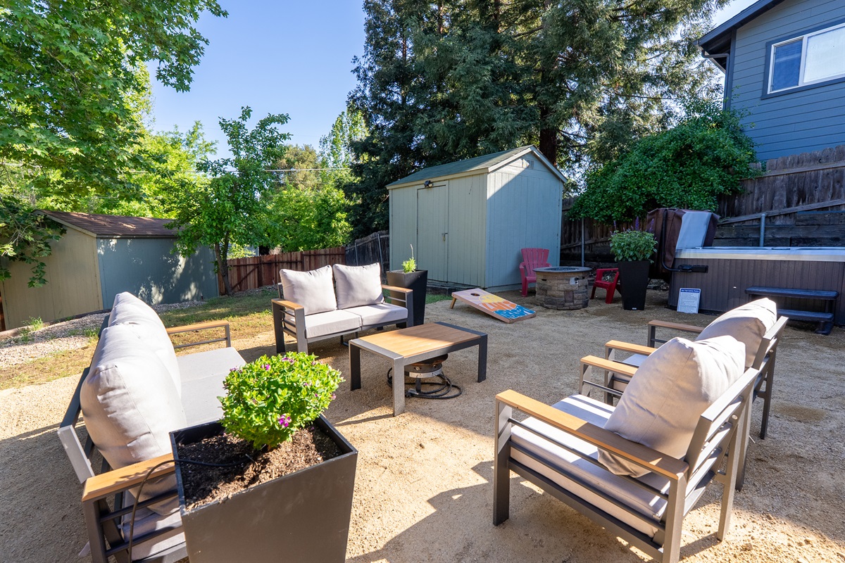 The perfect spot to gather for yard games and fresh country air.