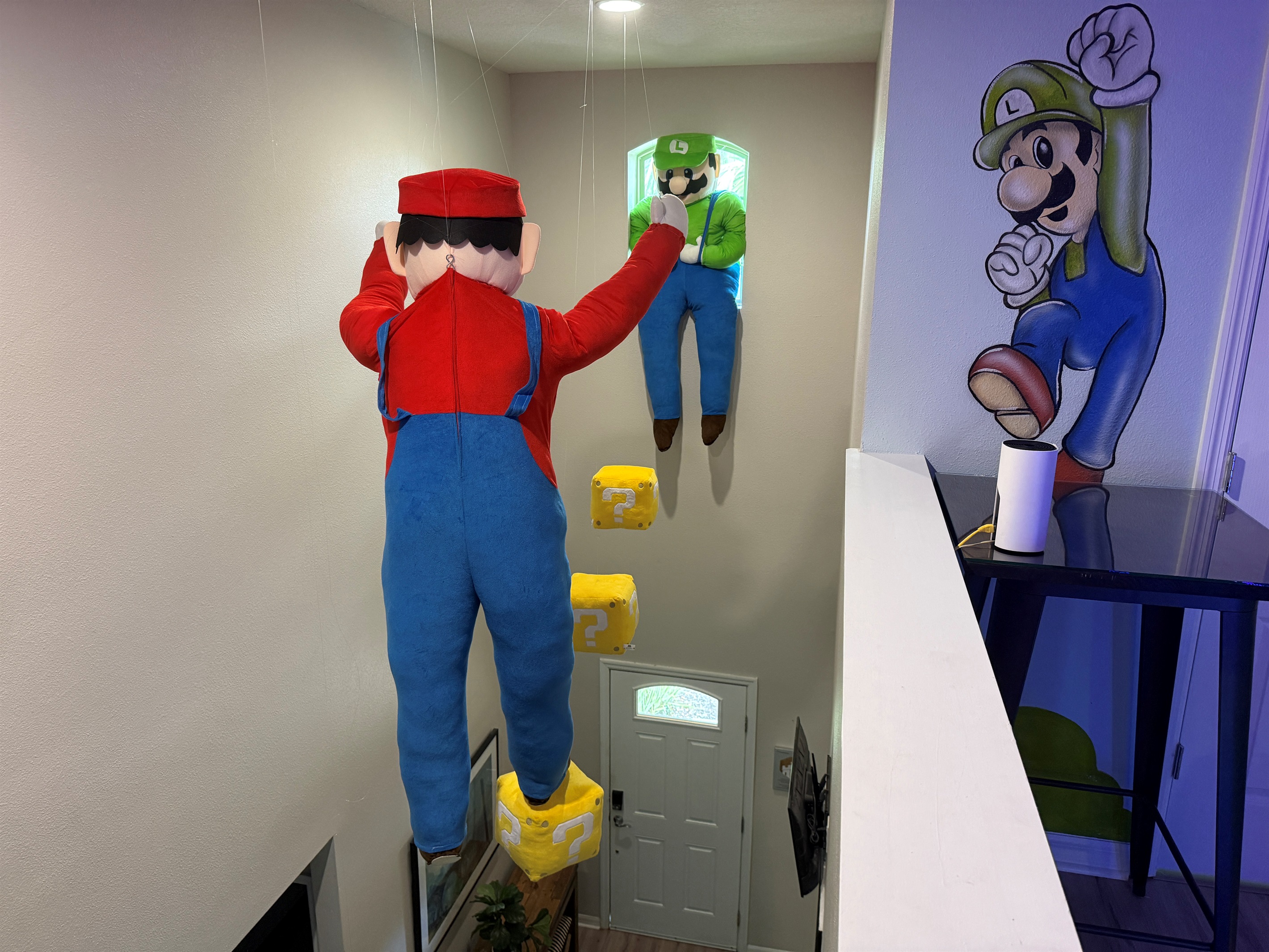 When You Are Up In The Loft (Game Room), Look Down - Super Mario And Luigi.