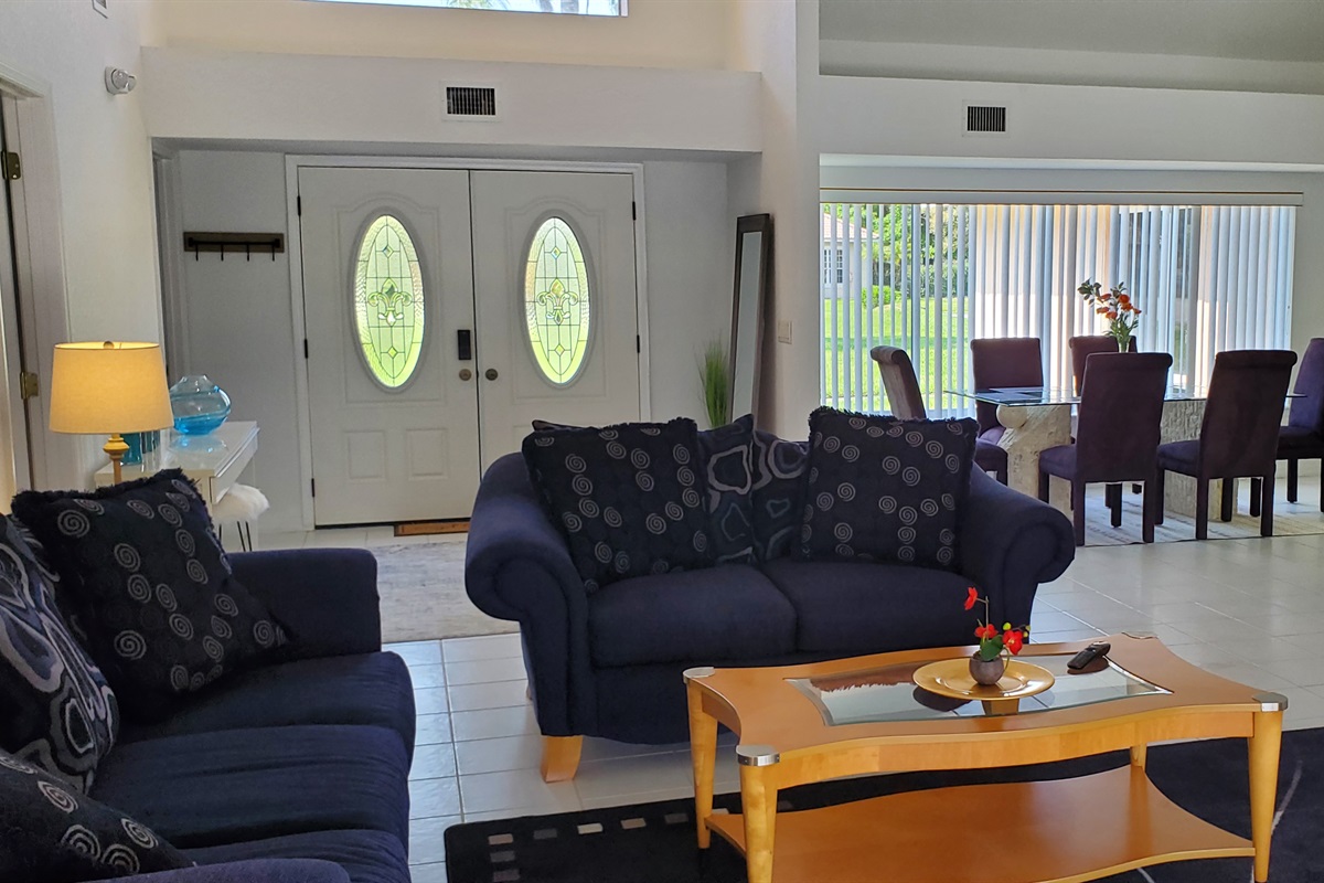 Front entryway and Living room