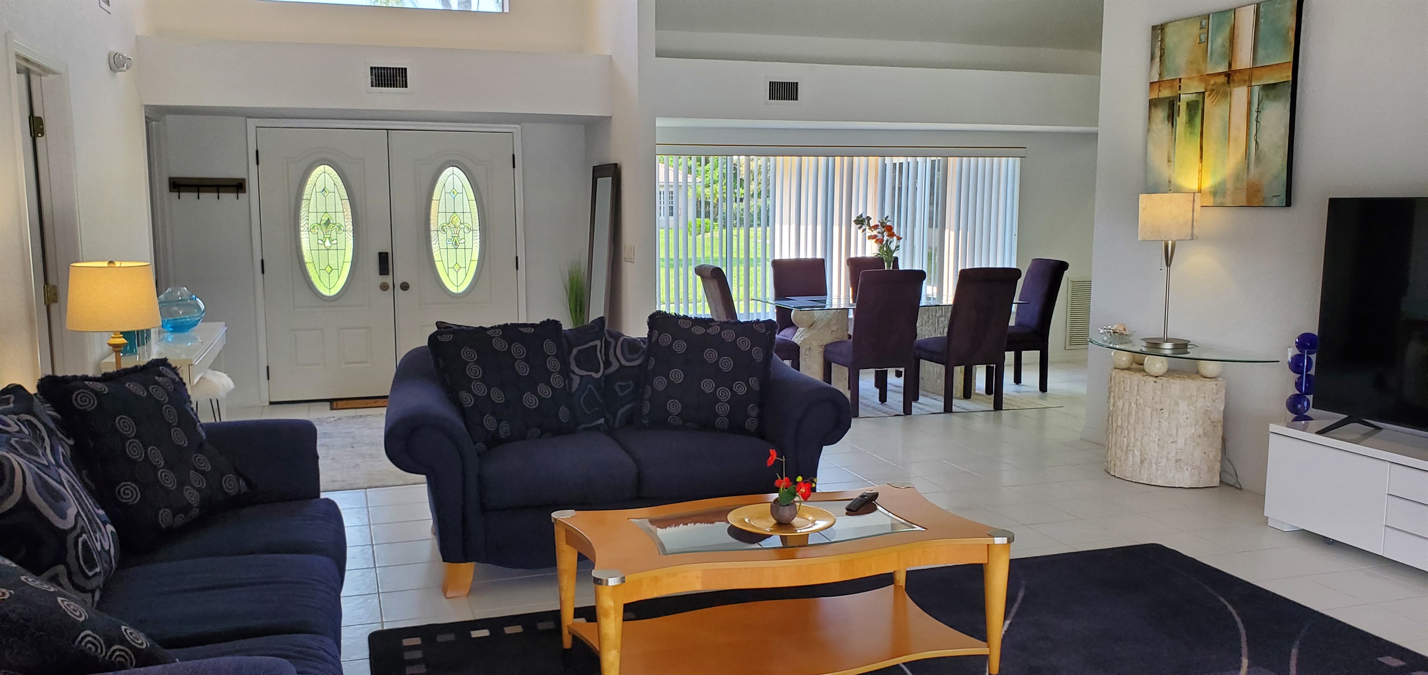 Front entryway and Living room