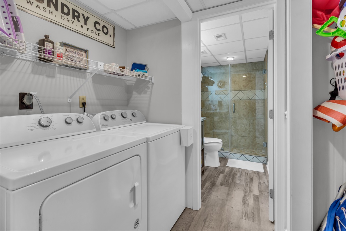 Full size washer and dryer