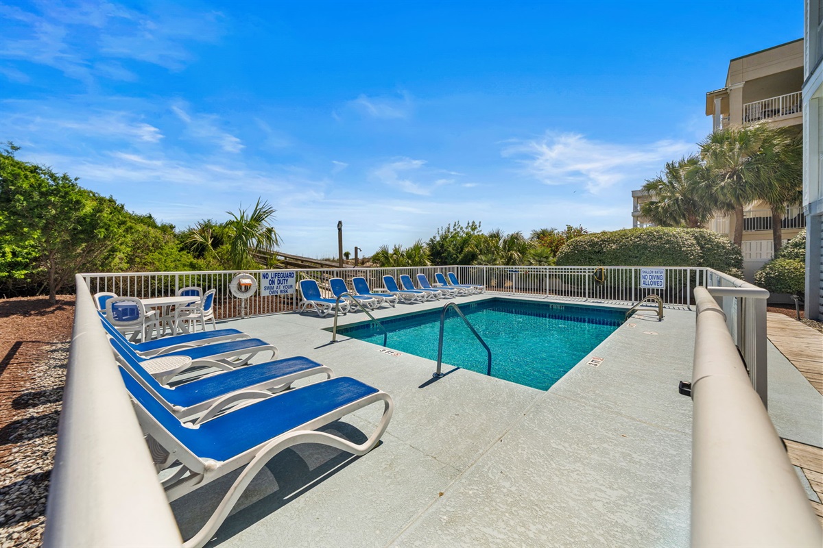 Pool  | Morning Sunrise | 302 Oceanview | 1116 Ocean Blvd, Isle of Palms, SC | IOP Escapes