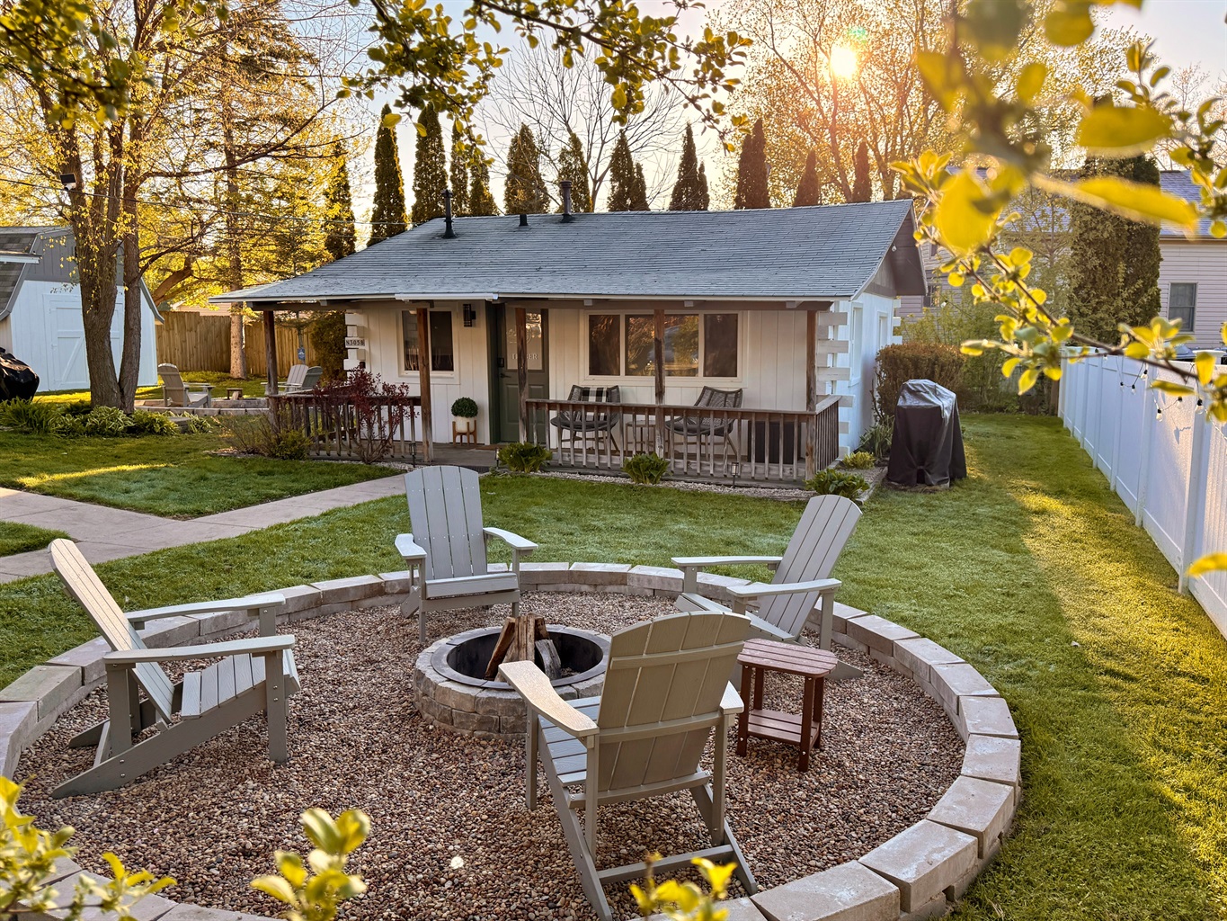 Private Fire Pit Area
