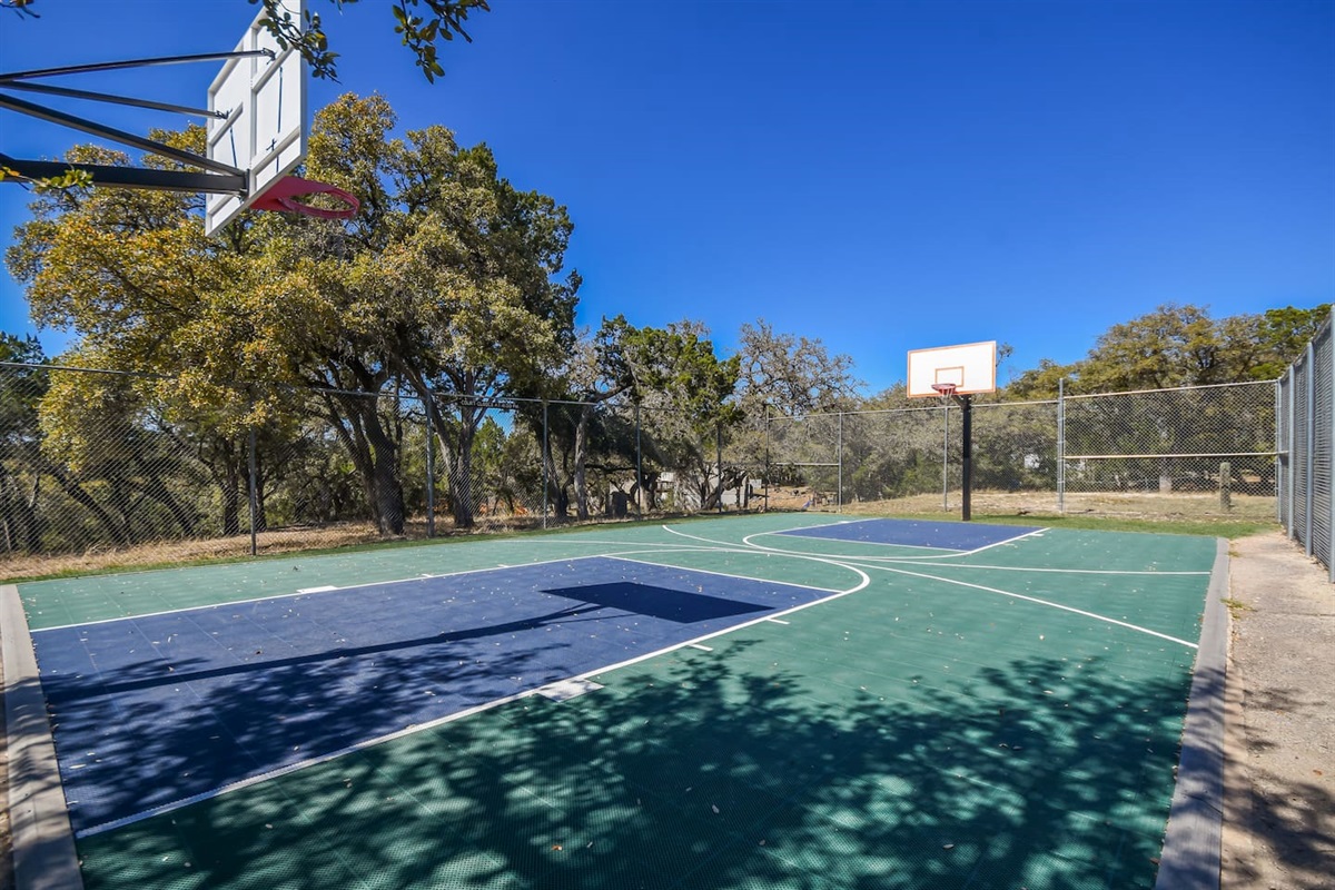 Basketball and Tennis courts