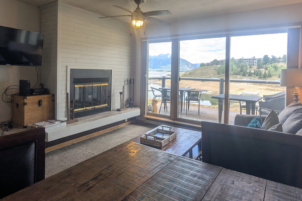 View from table to deck and beyond