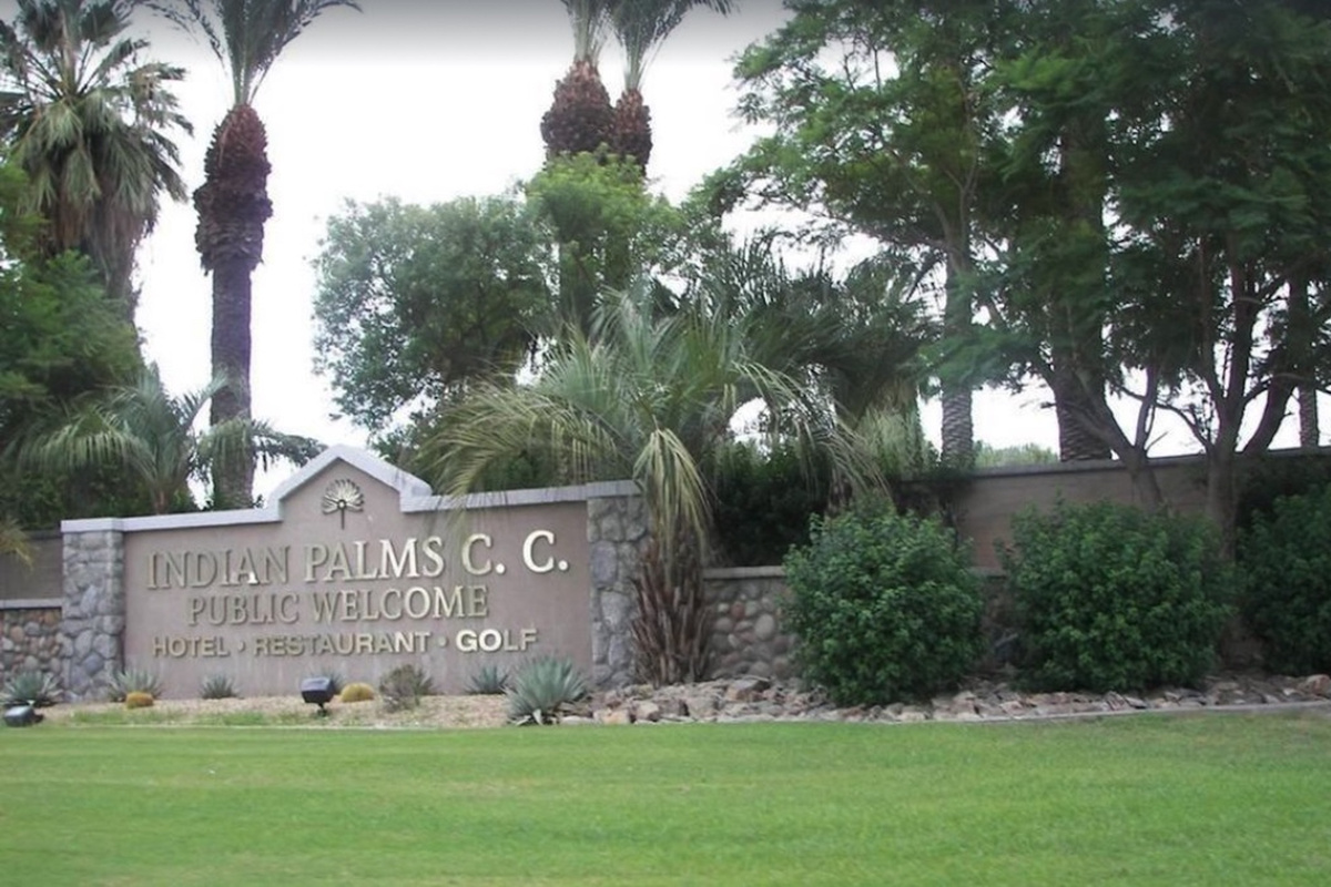Indian Palms Country Club Entrance