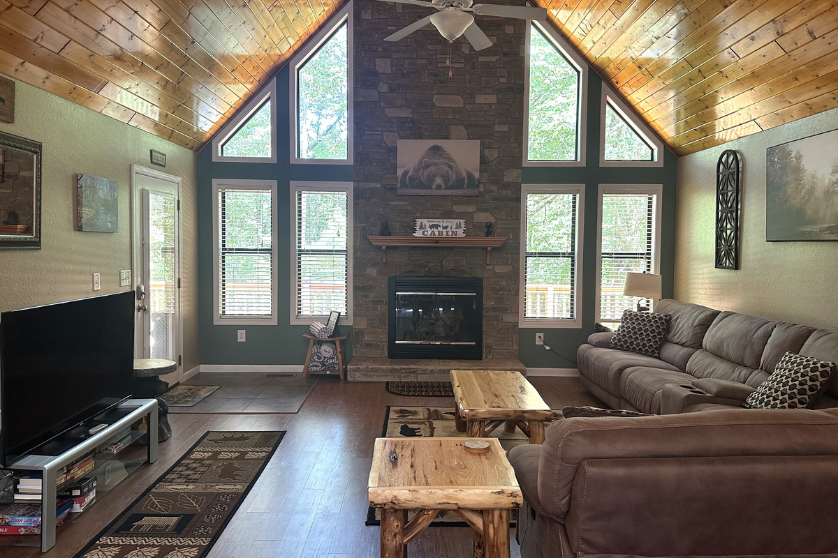 Living area with creekview