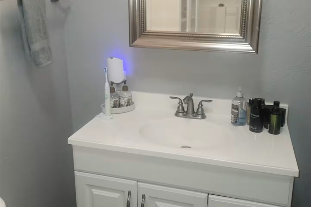 Master bathroom vanity
