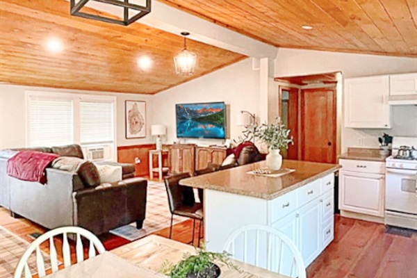 Open concept of home makes it easy to move through the spaces of the home and still be near your family!