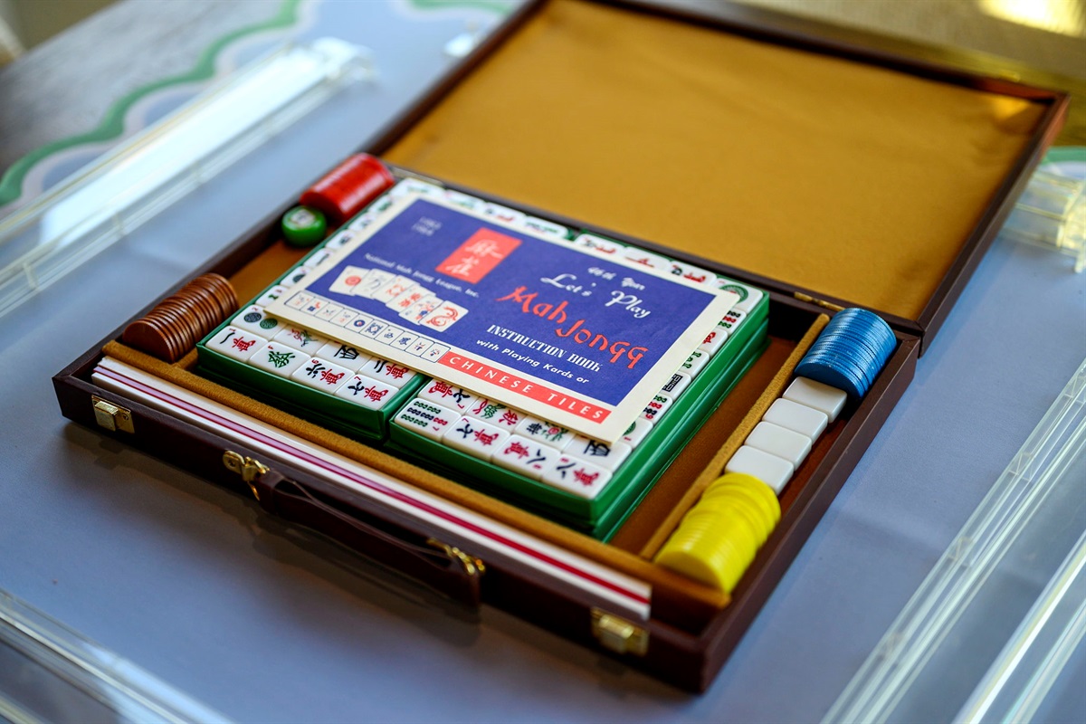 Mahjong set for classic game nights with family and friends.