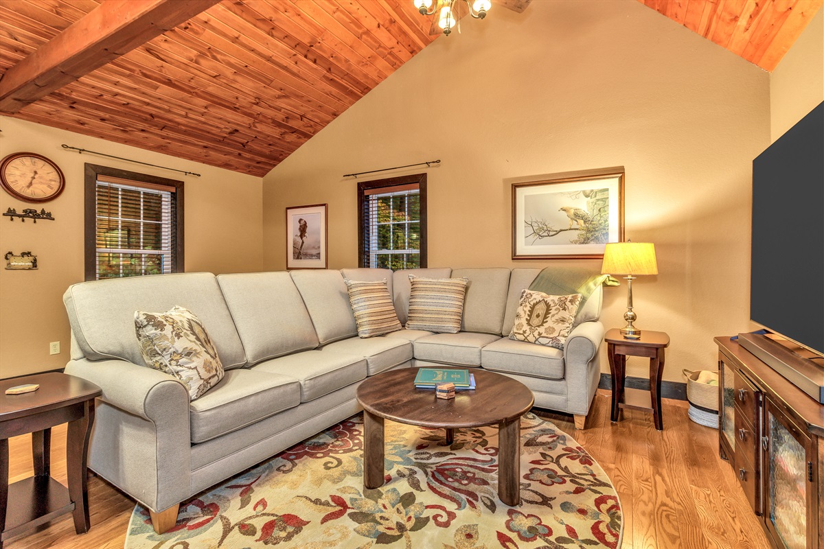 Media Area in Bonus Room over Garage