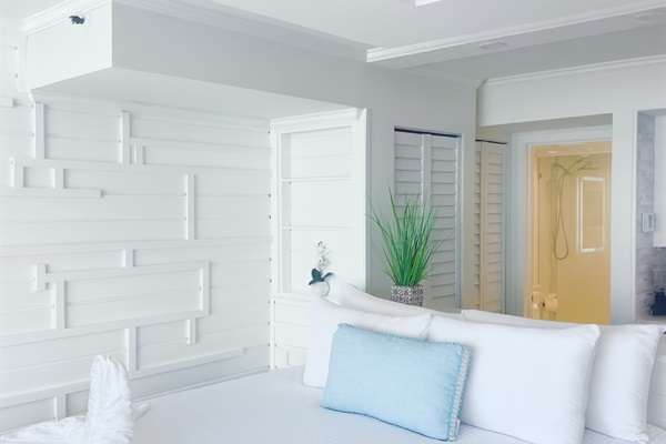 Accent wall and bedroom