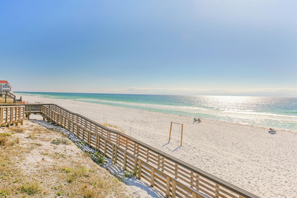 Ramp for beach access. Great for strollers, wagons, or coolers.