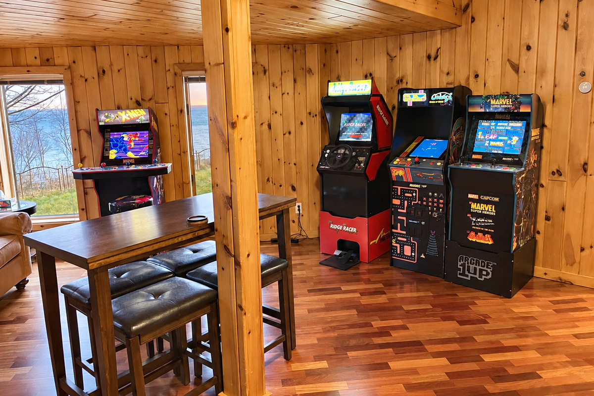 A little arcade nostalgia for your North Shore getaway. Head downstairs for friendly competition and a change of pace after a day outdoors.