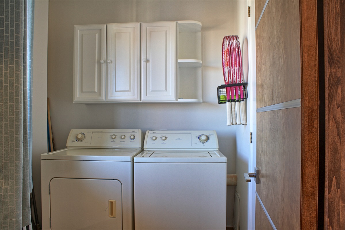 Washer and dryer in the laundry room