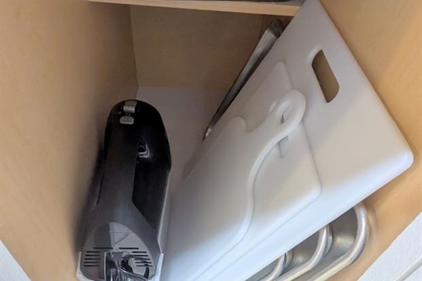 electric hand mixer • cutting boards • baking sheets • cake pan