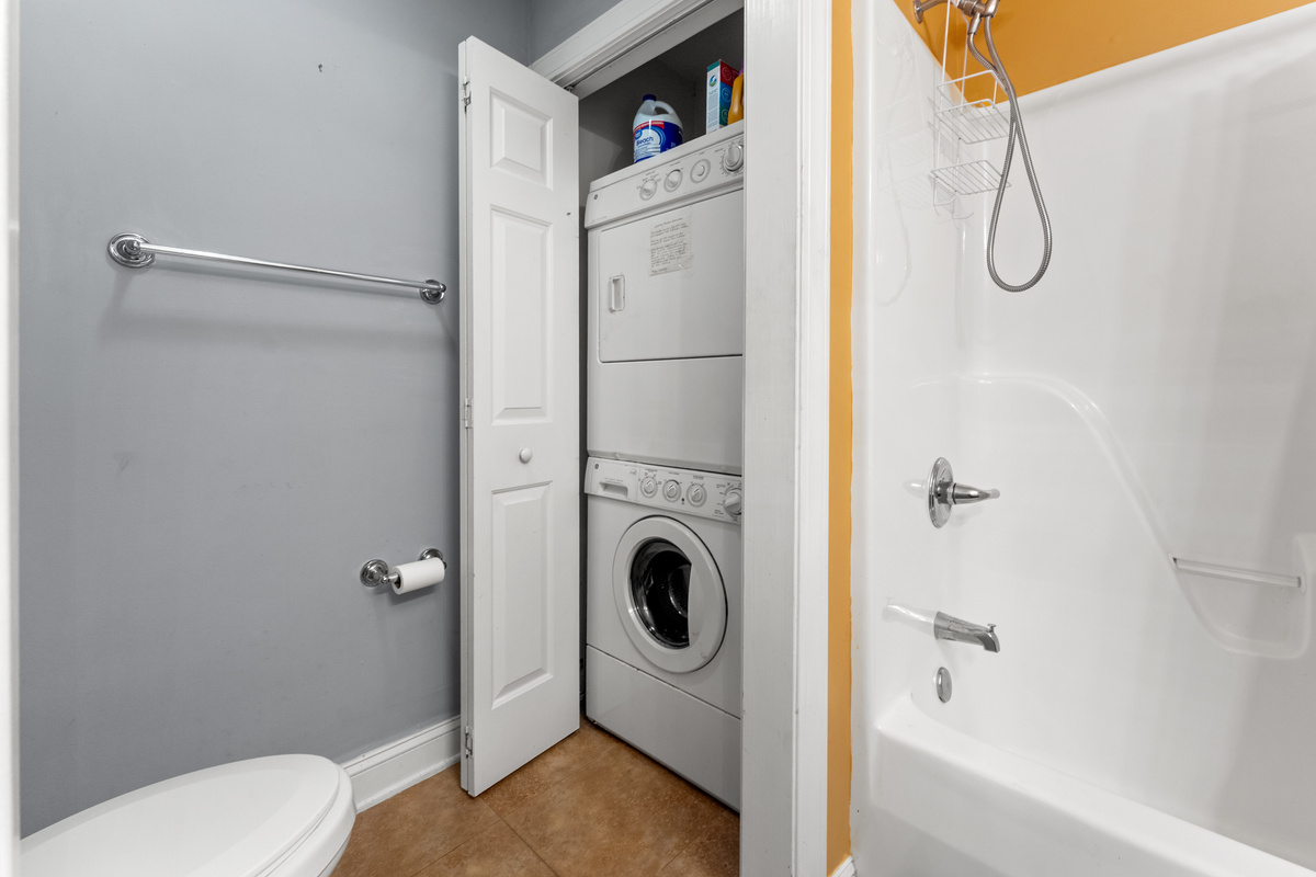 3rd Bathroom - Downstairs Stackable Washer