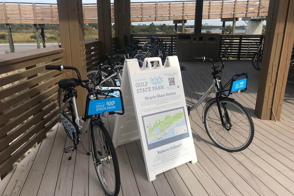 Rent a bike and tour the Gulf State Park trails.