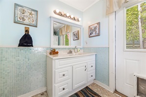 Bathroom cabinet and mirror