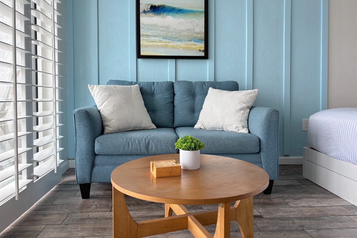 Comfy sofa for movie night