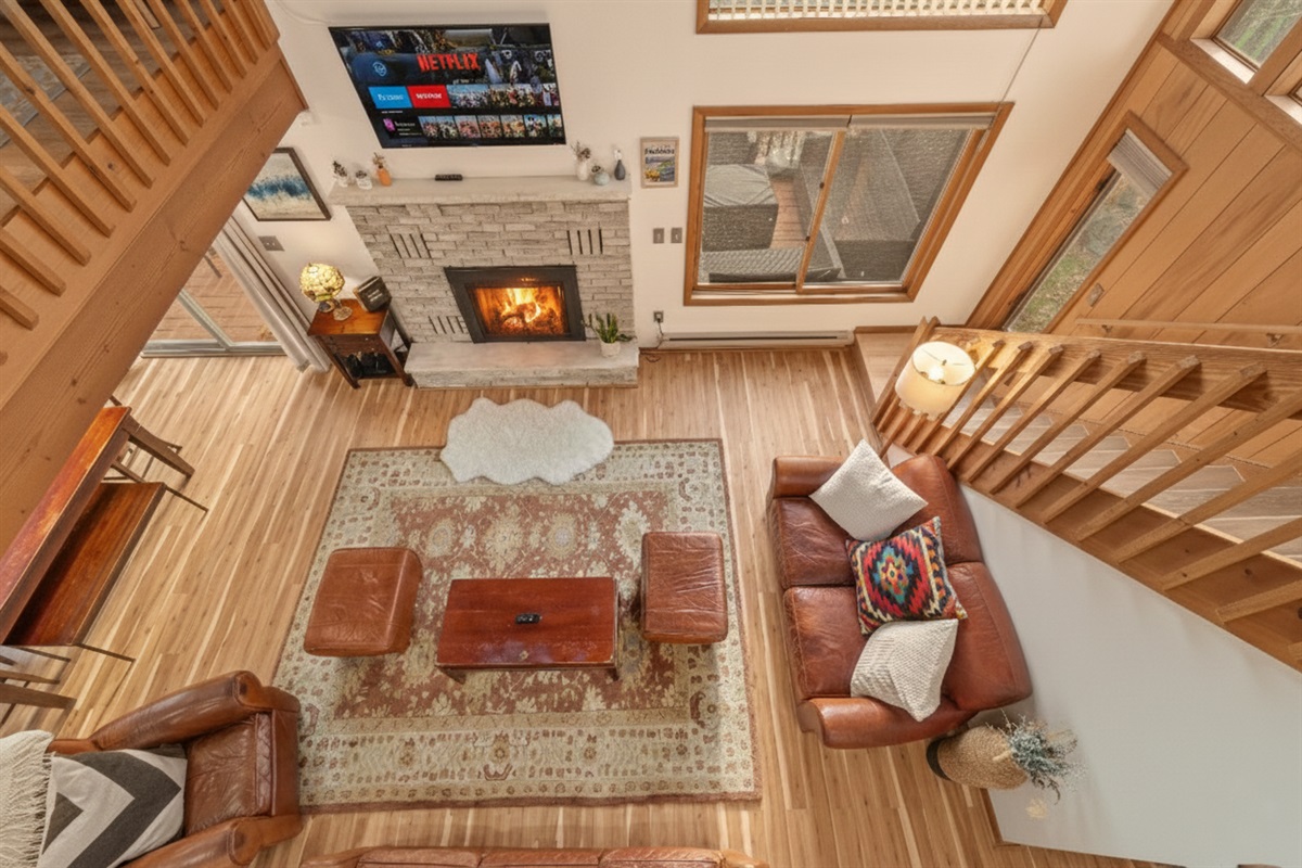 Overhead of the living room