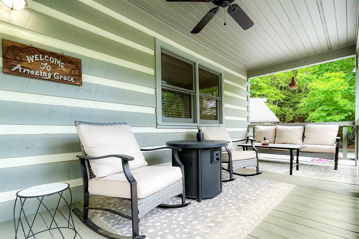 Outdoor furniture perfect for relaxing!