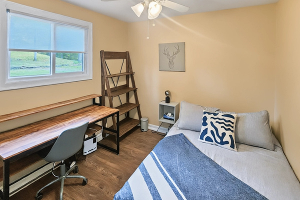Bedroom 2 with sit-down desk space