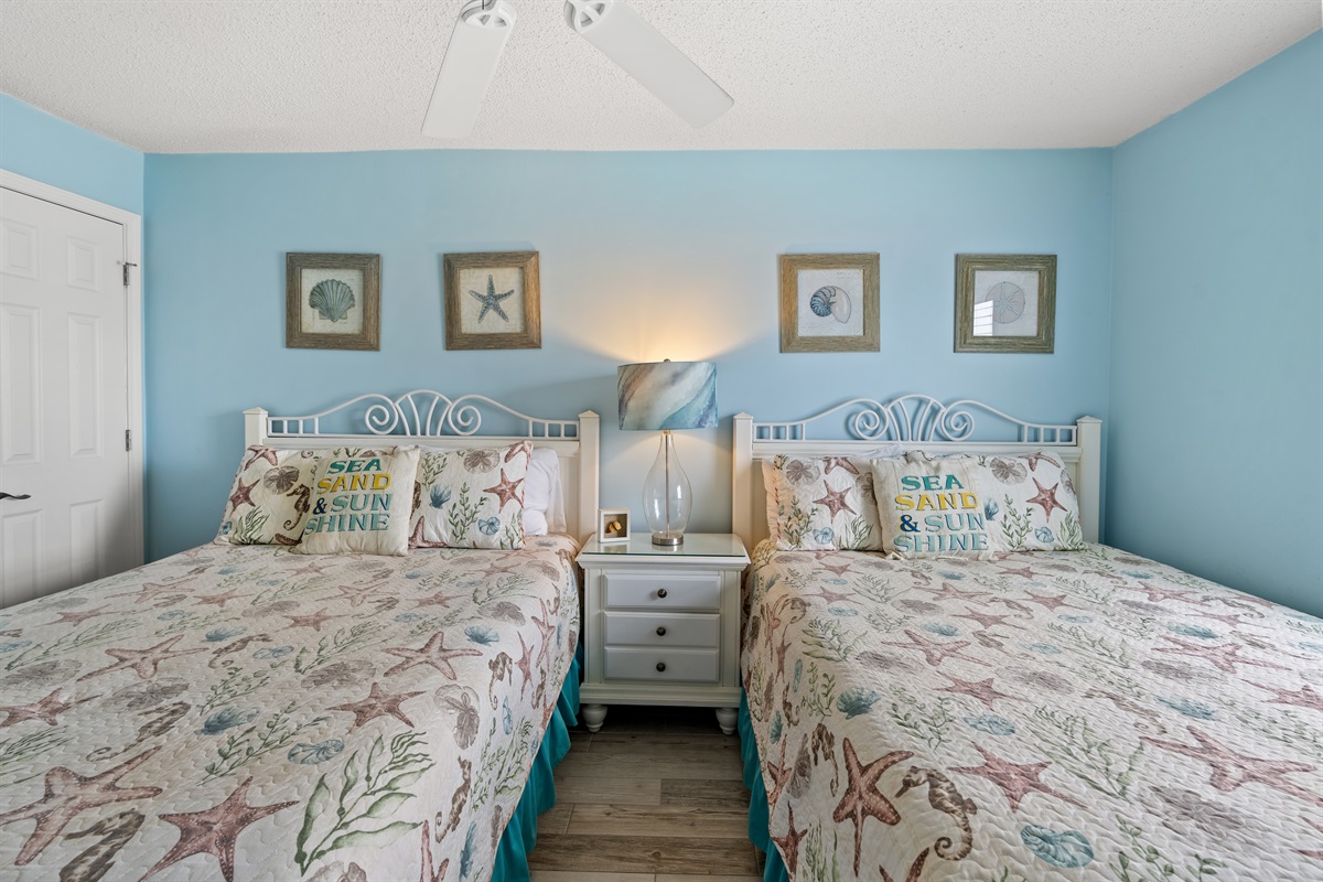 4th Bedroom with 2 queen beds