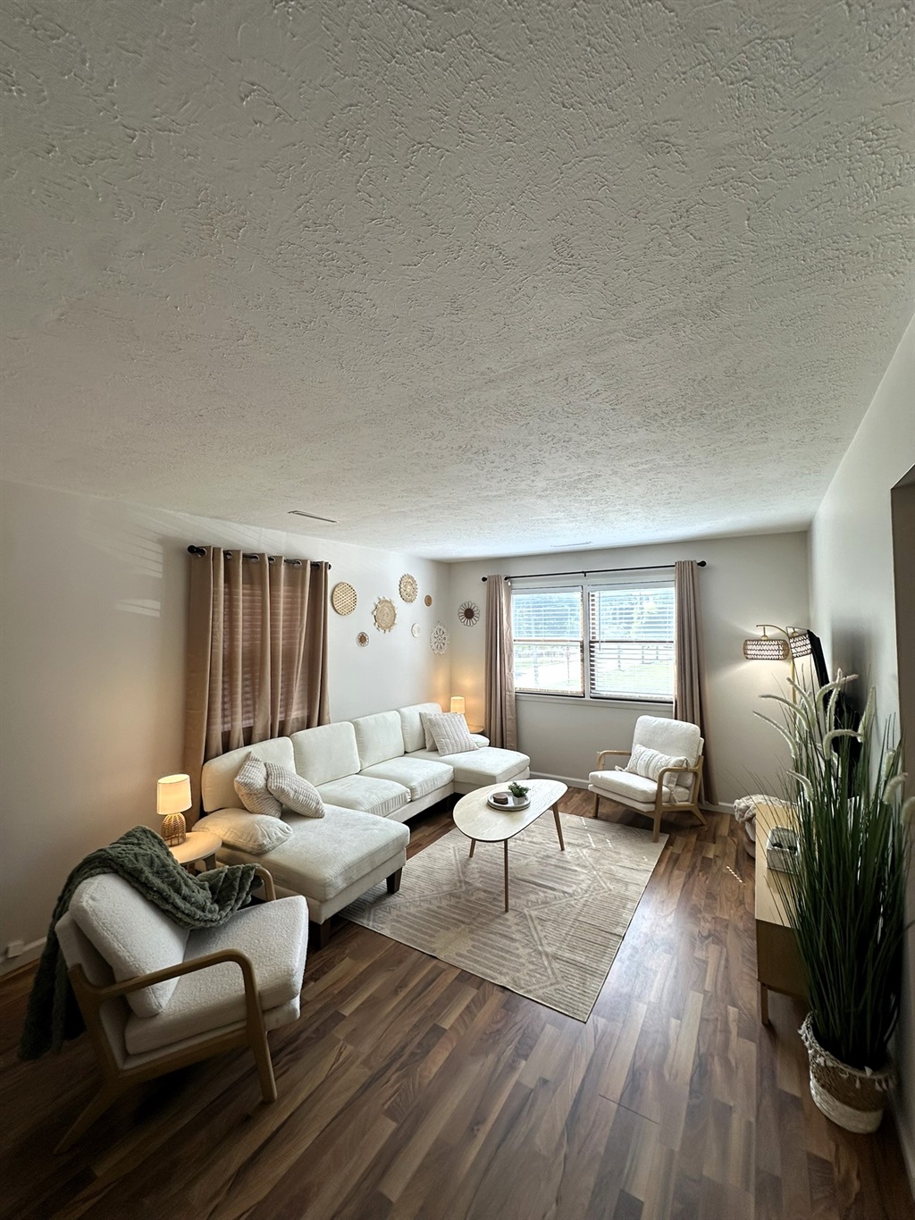 Living Room with 55" Smart TV