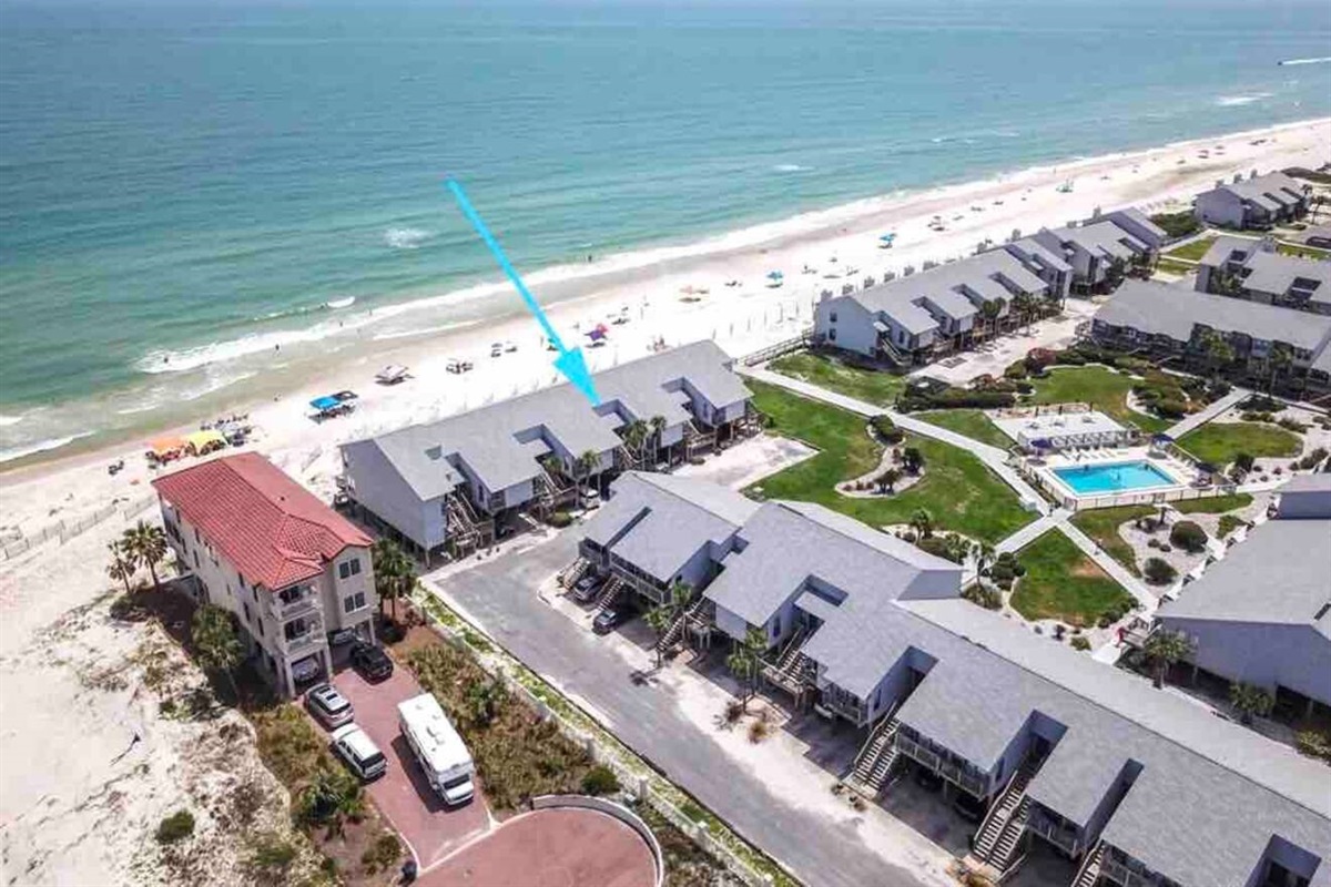 Beachfront townhouse