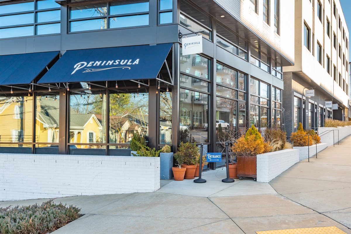 Peninsula is located located 350 ft. from the house