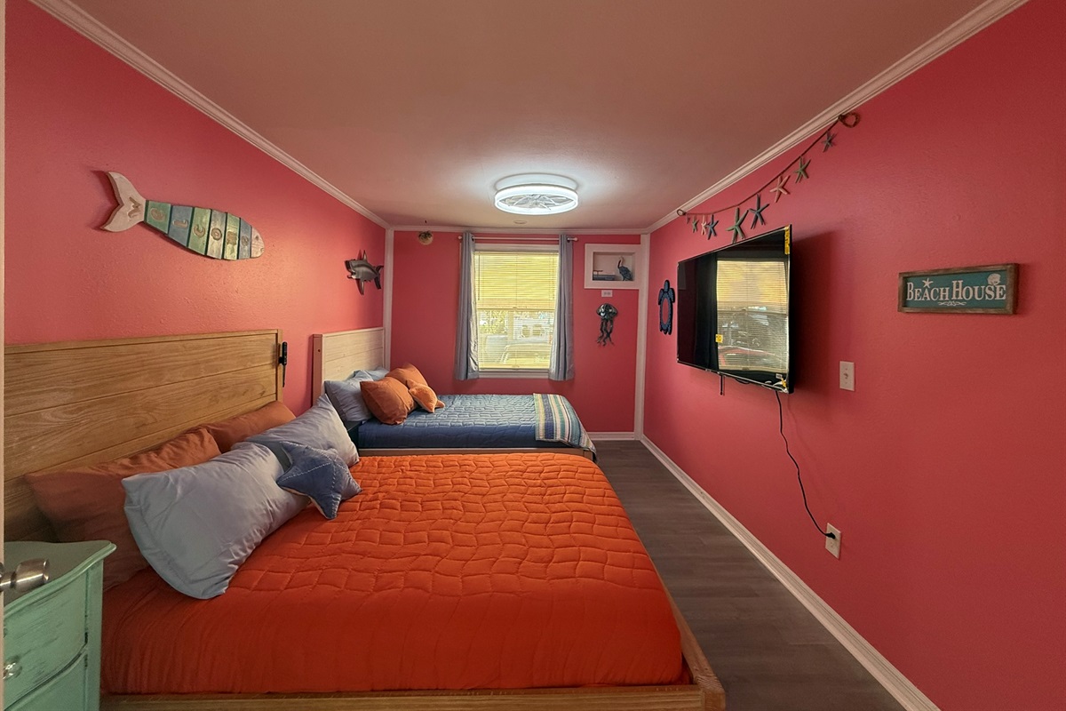 Two Full Size Beds that Sleep 2 in Each for a Fun Kids Room!