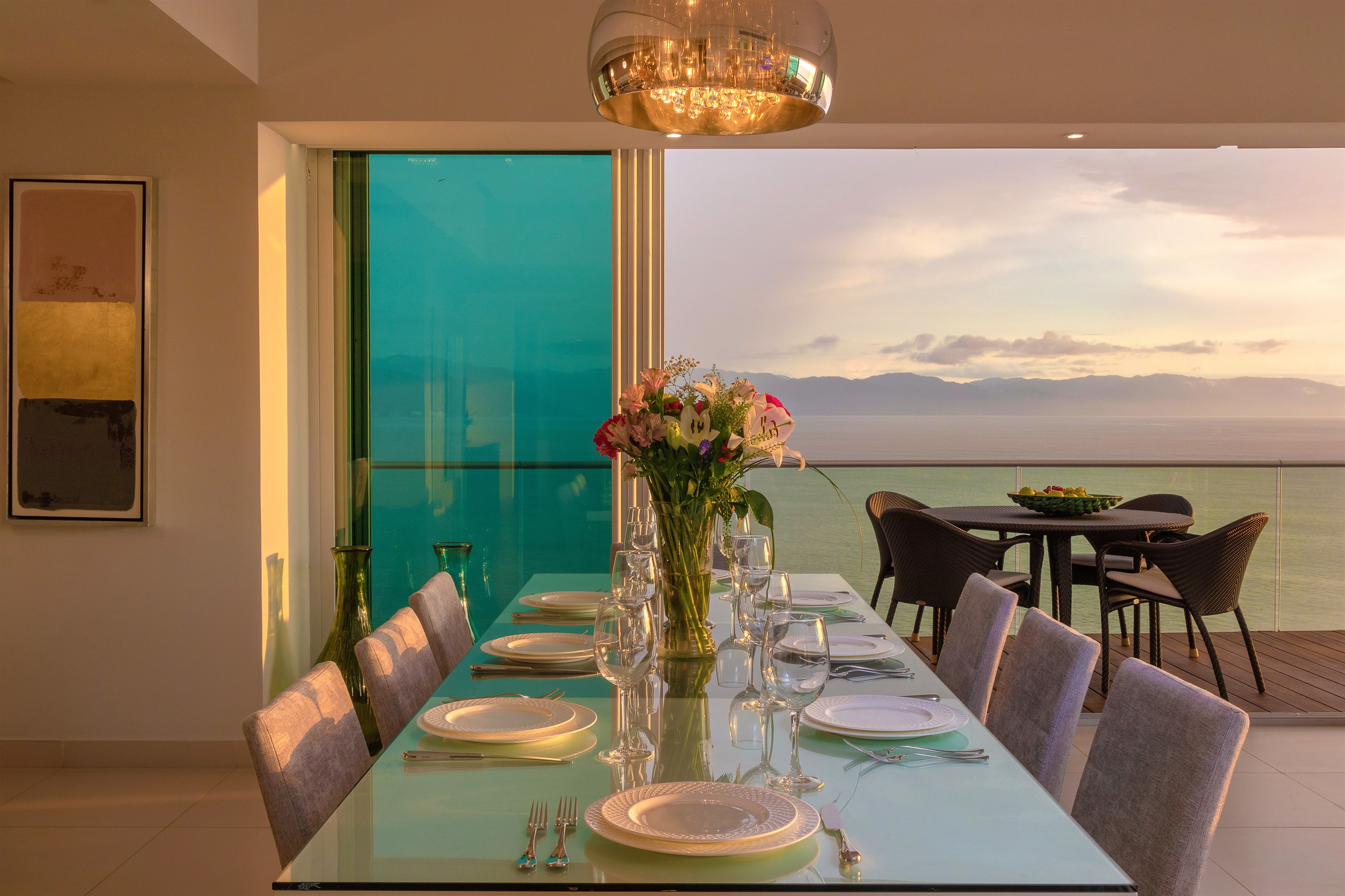 Dining Table at Sunset