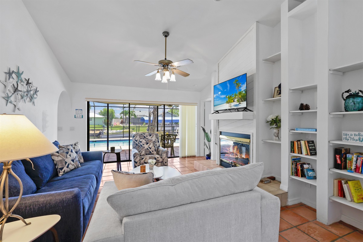 Relax in style in the cozy living room