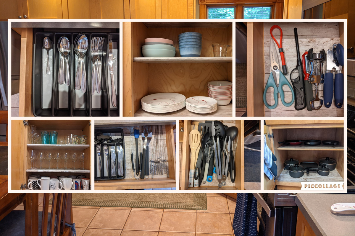 Fully stocked kitchen utensils