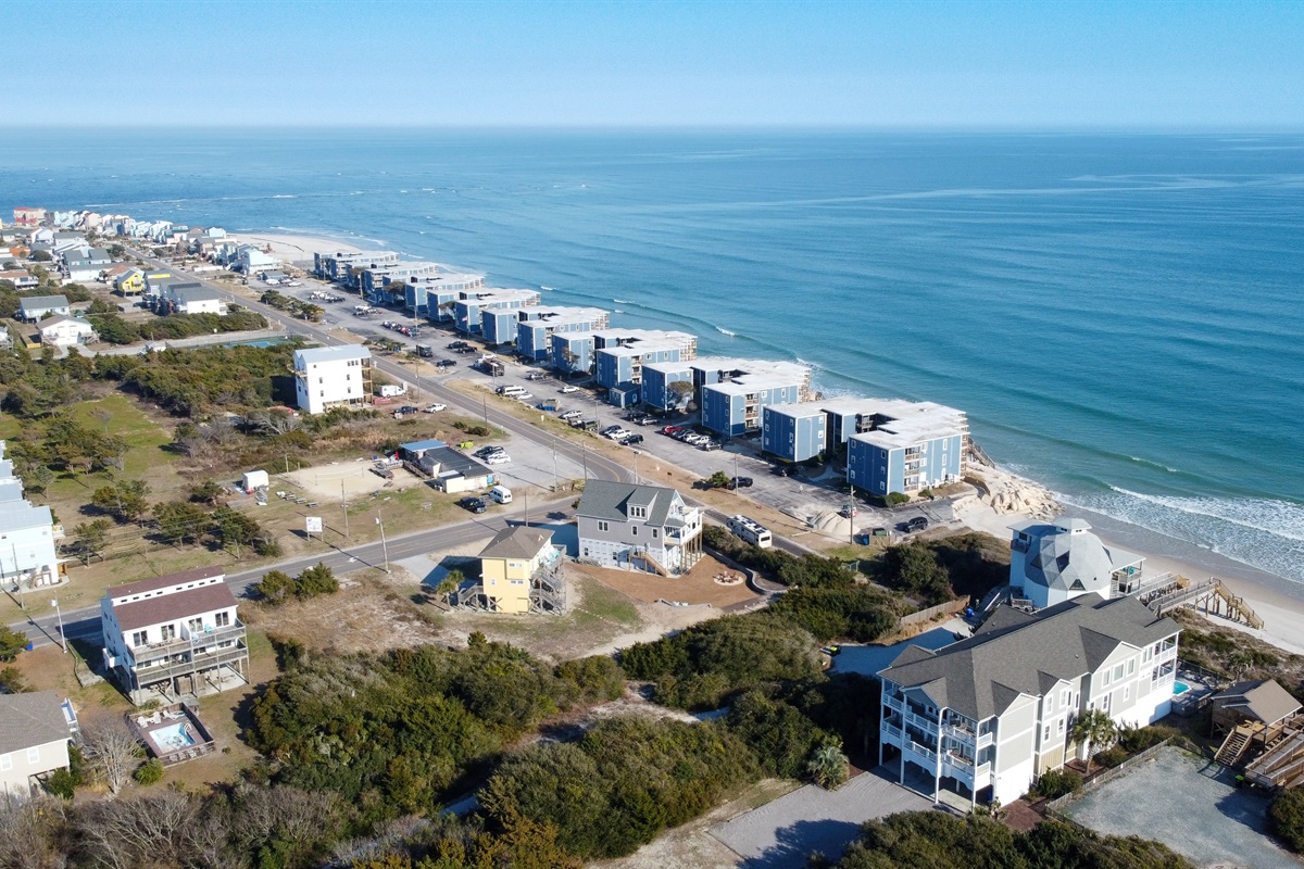 North Topsail Beach aerial view
