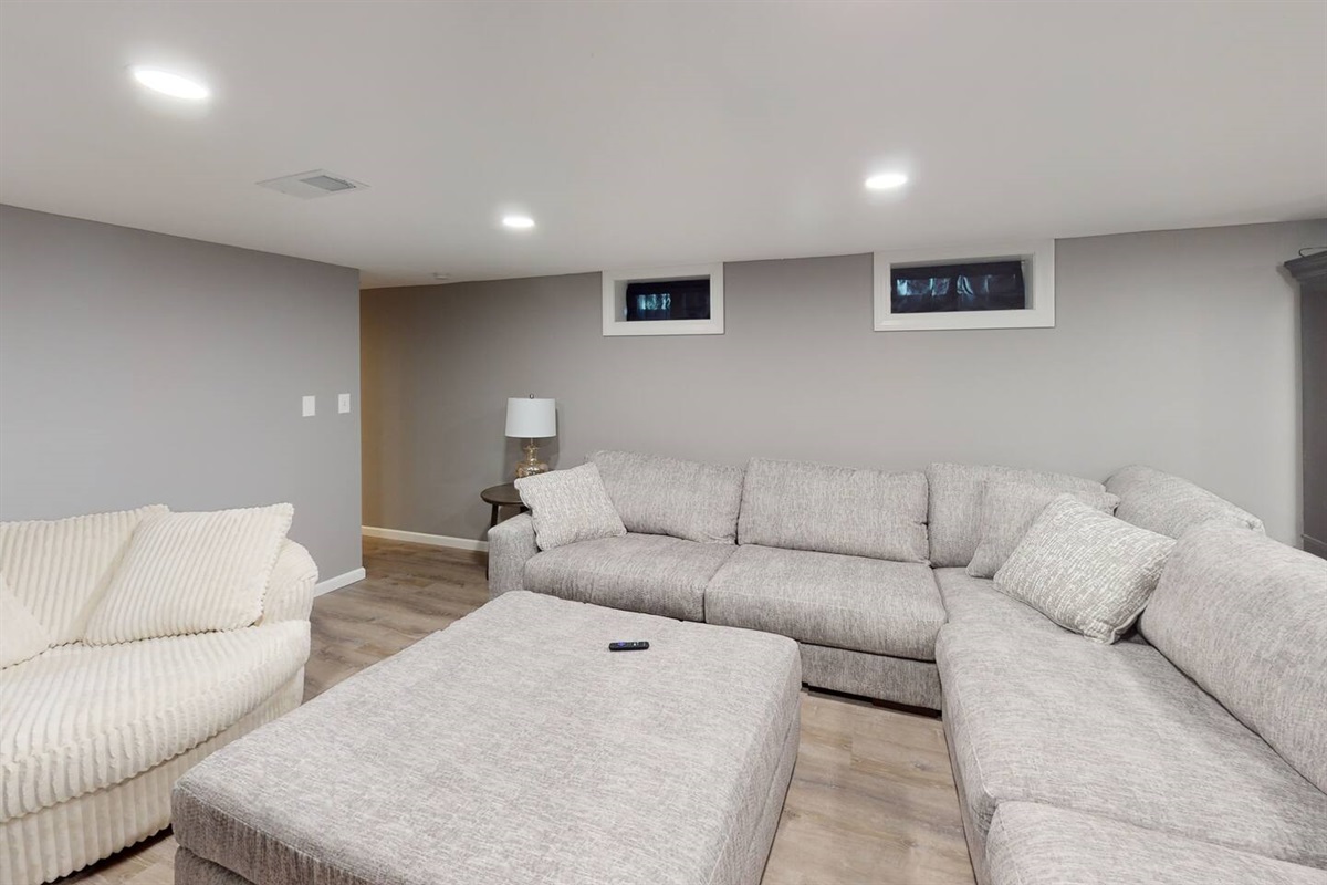 Downstairs family room