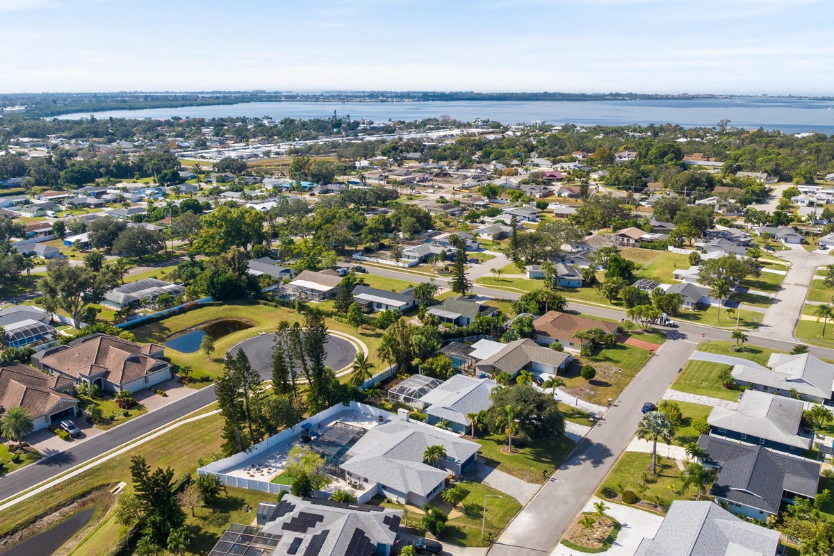 Stunning overhead view of the ultimate forever home.
