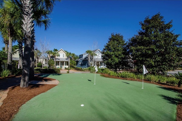 Putting hole across the street